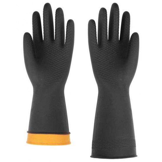 D model siyah sıvı hava geçirmez kauçuk eldiven